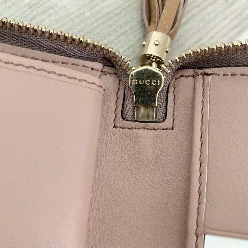 Gucci Tan Patent Leather XL Organizer Wallet - Picture 10 of 10